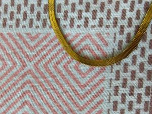 Gold Herringbone Chain Necklace and breslate combo