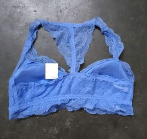 Blue Lace Bra