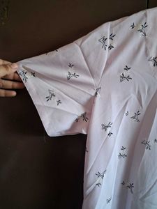 Light Purple Printed Kurta Set with Palazzo