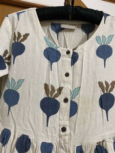 Chic White Print Dress