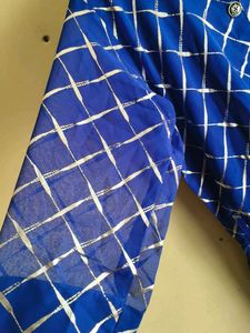 Royal Blue Printed Kurta