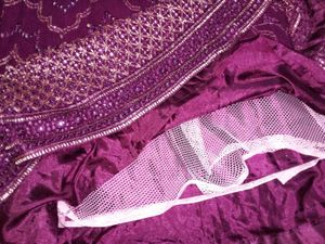 Stunning Purple Embroidered Lehenga Choli