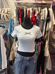 Cute Light Blue Cropped Top
