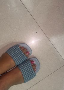 Cute Blue "Smile" Slides