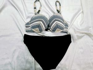 🇳🇿💫🎀Striped Padded Bra penty set