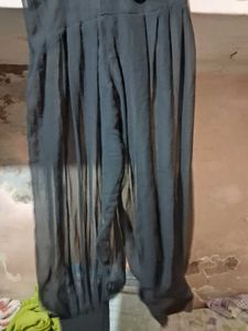 Flowy Black Ethnic Afghani Salwar full flair