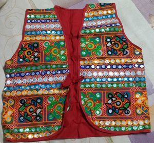Embroidered Mirror Work Ethnic Waistcoat