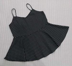 Polka Dot Peplum Top