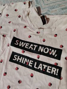 Graphic Print White T-shirt