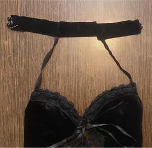 Gothic Velvet Halter Top