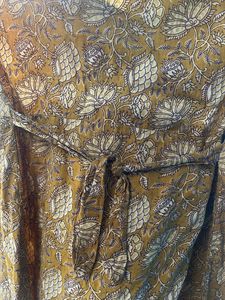 Elegant Yellow Block Print Kurta