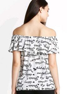 Pantaloons Off-Shoulder pink y2k top