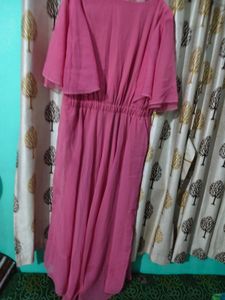 Chic Pink Layered Dress