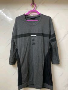 Black Long Tshirt Dress