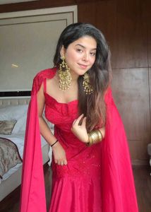 Stunning Pink Ruffled Lehenga Set