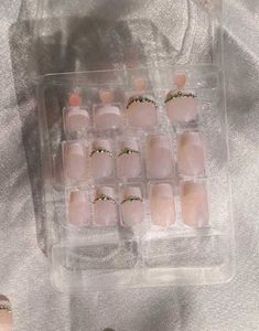 French Nails Tips For Foot&amp;Hand (8 Nail Rhinestone