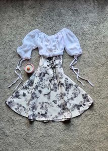 Goth Floral Corset Dress