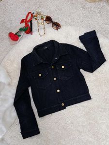 Lightwash Classic Black Denim Jacket
