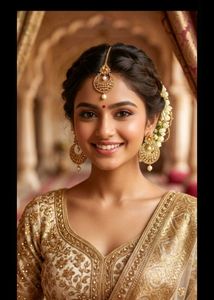 Elegant gold earing magtika set