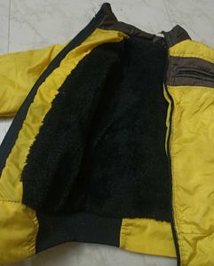 Kids Yellow Winter Jecket For 6-8 Years