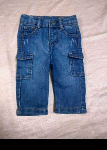 Kids Denim Cargo Shorts
