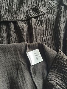 Chic Black Ribbed Mock Neck Dress
