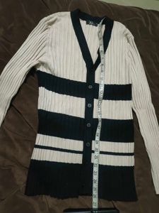 Striped Knitted Top/Cardigan