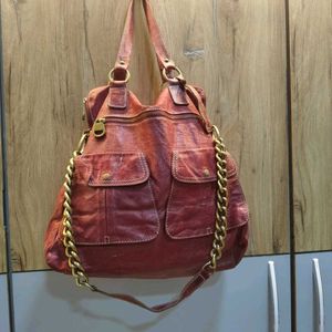 Stylish Red Leather Handbag✨
