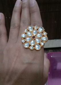 Statement Kundan Style Ring