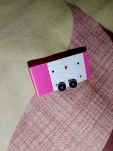Simple Black Stud Earrings