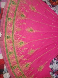 Pink Embroidered Bridal Lehenga
