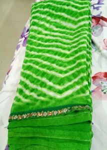 Elegant Green Saree 💚