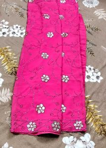 PINK PARTY WEAR SAREE