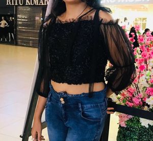Chic Black Off-Shoulder Top