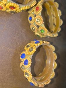 Designer Embellished Bangles Set