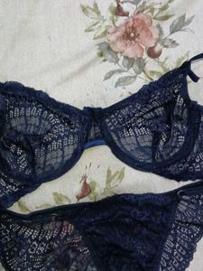 Bridal lace underwired bra panty set Brand Maurnee