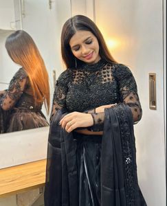 JIMMY CHOO Black Lehenga Choli Set