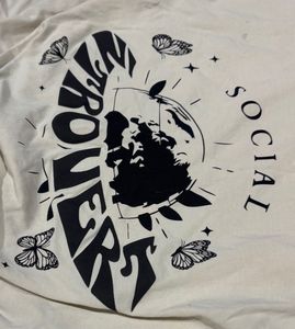 Graphic Print Cropped Top