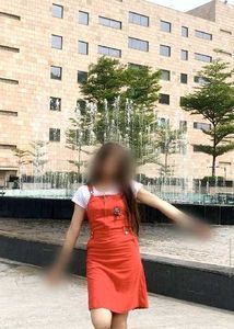 Vibrant Red Overall Dress