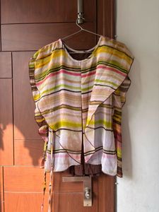 Boho Striped Overlay Dress