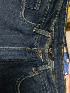 Stylish Wide Leg Blue Jeans