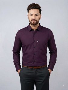 Men's Formal Solid Shirt "M" Size