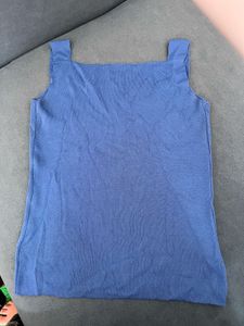 Blue Sleeveless Tank Top