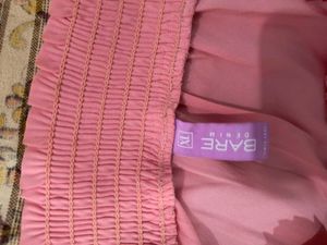 Pink Off-the-Shoulder Blouse