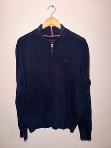 Tommy Hilfiger Navy Quarter Zip Sweater
