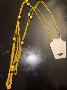Vibrant Yellow Beaded Layered Necklace