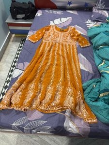 Chikankari Georgette Anarkali Kurta
