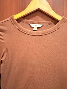 H&M Long Sleeve Crew Neck Top