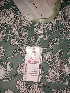 Floral Green Top