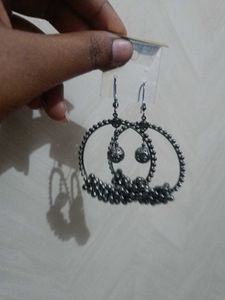 Oxidized Jhumka Earrings